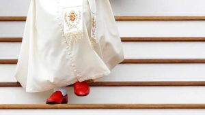 Pope Benedict with red shoes